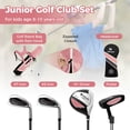 thumbnail image 4 of Spaco Junior Complete Golf Club Set for Kids with Rain Hood Right Hand Children Golf Age 8-10 Years Old-Pink, Golf Junior Golf Clubs Set for Kids for Children, Kids, 4 of 8