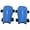 Blue, variant on NFTIGB Youth Soccer Shin Guards Protective Leg Guards Dual Strap Football Training Pads for Children Sports Gear (6.7 in / 17 cm, Red)