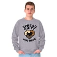 thumbnail image 5 of Spread Unity Not Hate Social Justice Sweatshirt for Men or Women Brisco Brands S, 5 of 6
