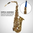 thumbnail image 6 of LyxJam Alto Saxophone, E Flat Brass Alto Sax Beginners Kit, Antique Bronze, 6 of 7