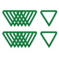thumbnail image 1 of Uxcell 20 Pcs Cintas de premio para el cuello a rayas de poliéster con clips de presión, Verde, 1 of 7