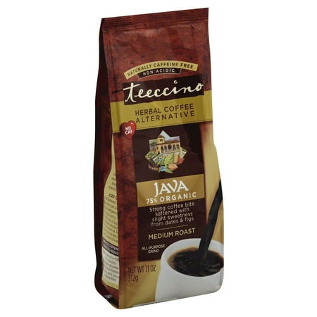 Teeccino Almond Amaretto Herbal Coffee - Teeccino Caffe Coffee Alternative, 11 Ounce Bag