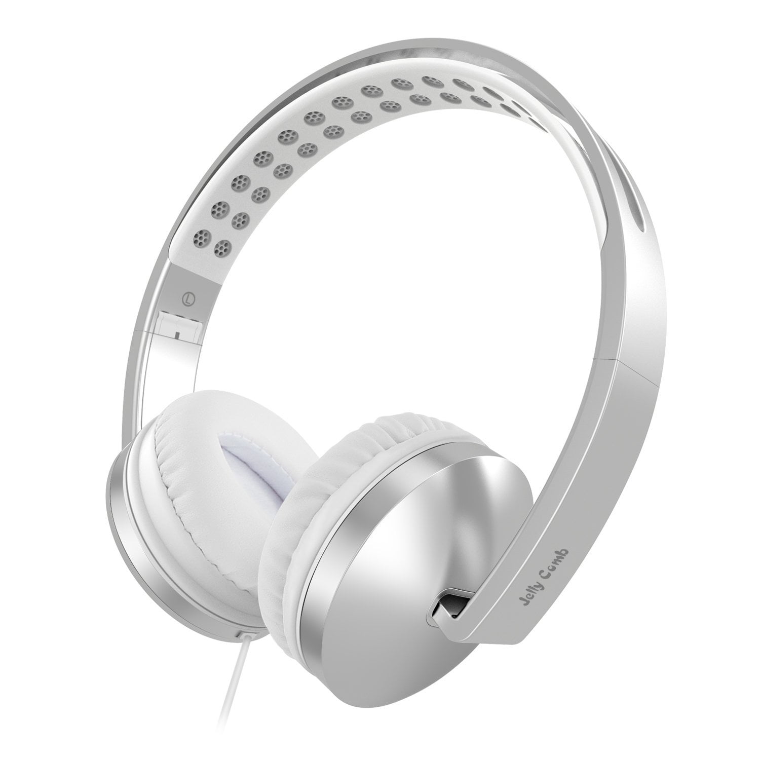 Over Ear Headphones with Mic,Foldable Headphones Jelly Comb Headsets