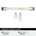 thumbnail image 4 of Amerock Incisive 5-1/16 inch (128mm) Center-to-Center Satin Nickel Cabinet Pull, 10 Pack, 4 of 4