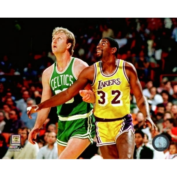 Magic Johnson & Larry bird Signed Unframed 16x20 Photo - with trophy –  Super Sports Center