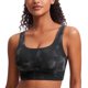 thumbnail image 1 of Top deportivo CRZ YOGA Butterluxe con espalda en U, con relleno, gris tie dye XL, 1 of 4