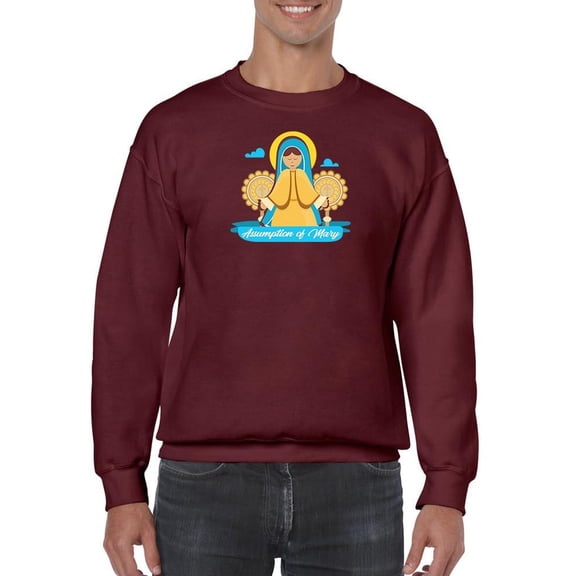 Assumption Of Mary Day  Sweatshirt Men -Image by Shutterstock, Male x-Large