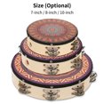 thumbnail image 3 of 7-Inch Wooden Handheld Tambourine with Double Row 10 Metal Jingles - Musical Percussion Instrument for Kids, Adults, Church, KTV, Parties, 3 of 6