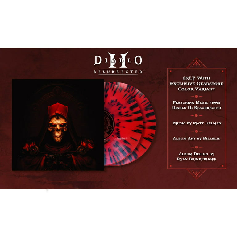 Diablo II Resurrected Soundtrack Exclusive Red with Black Smoke Marble 2x VG/NM Walmart.com