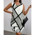 thumbnail image 5 of Blczomt Dresses for Women 2025 Plus Size Sundress Summer Tank Dress Beach Colorblock Sleeveless Vacation Gray Women Clothing, 5 of 9
