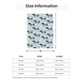 thumbnail image 5 of Sikiie Dachshund Dog Puppy Cozy Flannel Fleece Throw Blanket: Lightweight & Thick for All Seasons - Perfect for Women, Men, & Kids"60"x50", 5 of 6