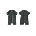 thumbnail image 3 of nvzhuang Baby Boys Jumpsuit, Short Sleeve Button-down Summer Romper Clothes for Casual Daily, 3 of 9