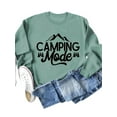 thumbnail image 2 of XCHQRTI Mountain Heartbeat Sweatshirt Graphic Pullover Women Ladies Sweatshirt Long Sleeves Tops, 2 of 3