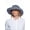 Denim Blue Chambray, variant on Women's Kettle Brim Hat - UPF 50+ Sun Protection - Sydney in White