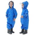 thumbnail image 1 of Chubasquero de una pieza para niños, bonito impermeable tridimensional a la moda con ala de sombrero, poncho reflectante para bebé, 1 of 5