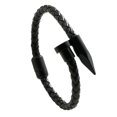 thumbnail image 1 of Pulsera para Hombre de Clavo Piel Vegana y Acero Inoxidable, Modelo Pulsera de Clavo, Brazalete de Cuero Piel Vegana, 1 of 5