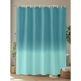 thumbnail image 4 of Shower Curtain Teal Turquoise Blue Shower Curtains for Bathroom, Waterproof Polyester Shower Curtain Set with Hooks, Extra Long 72" x 96" Gradient Gradual Color, 4 of 6