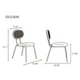 thumbnail image 4 of Hathaway Round Solid Wood Dining Table with 4 Jardin Dining Chairs in Oatmeal, 4 of 14