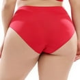 thumbnail image 3 of Scyoekwg Women's Underwear Hipster Panties Lace Solid Color Stretchy Comfort Ladies Underpants High Waisted Underwear Briefs(Red,XL), 3 of 5