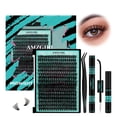 thumbnail image 1 of Kit de racimos de pestañas AMZGIRL LASH 320 piezas 60D DIY individual, 1 of 8