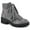 Light Grey/Fabric, variant on White Mountain Womens Day Time Faux Suede Lugged Sole Ankle Boots