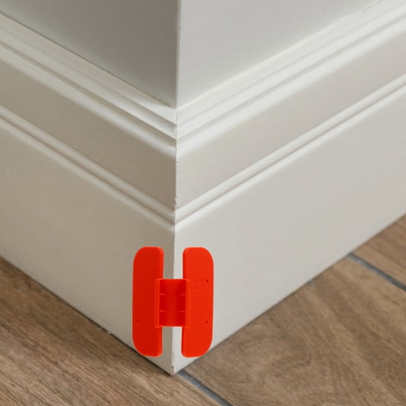 BESTYASH Trim Gauge Tool in Red ABS Plastic for Precise Baseboard and Chair Rail Marking