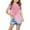 Pink, variant on ibuvkizy Baby Girl Clothes Graphic Round Neck Crop Top Girls Short-Sleeve T-Shirt Tops