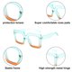 thumbnail image 3 of Gafas anti-azules de montura grande, cuadradas, gruesas, modernas y simples, hechas de PC, 3 of 5