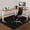 Black-63"x51", variant on Clear Chair Mat For Hardwood Floors 36"x48" - Office Desk Protector Easy Glide Rolling Chairs  Home & Computer Use