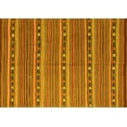 thumbnail image 1 of Ahgly Company Machine Washable Indoor Rectangle Oriental Yellow Traditional Area Rugs, 7' x 10', 1 of 4