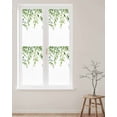 thumbnail image 2 of Window Privacy Film Green Vines Stained Glass Window Film Decorative Sun Block Window Cover Spring Botanical Plants Leaves Farmhouse Window Clings Static Adhesive Sticker for Bathroom 29.5"x118", 2 of 6