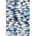 thumbnail image 5 of Unique Loom Fish Ariel Rug Blue/Ivory 4' 1" x 6' 1" Rectangle Animal Print Beach/Nautical Perfect For Living Room Bed Room Dining Room Office, 5 of 6