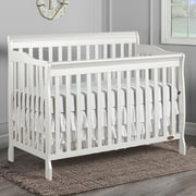 Dream On Me Ashton 5-in-1 Convertible Crib, White, Greenguard Gold and JPMA Certified