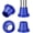 Blue, variant on SupreGear Non-Slip Rubber Chair Leg Tips, 1-1/8" Replacement Feet for Shower & Tub Chairs, Gray, 4-Pack