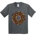thumbnail image 3 of Inktastic Chololate Donut with Sprinkles Youth T-Shirt, 3 of 5