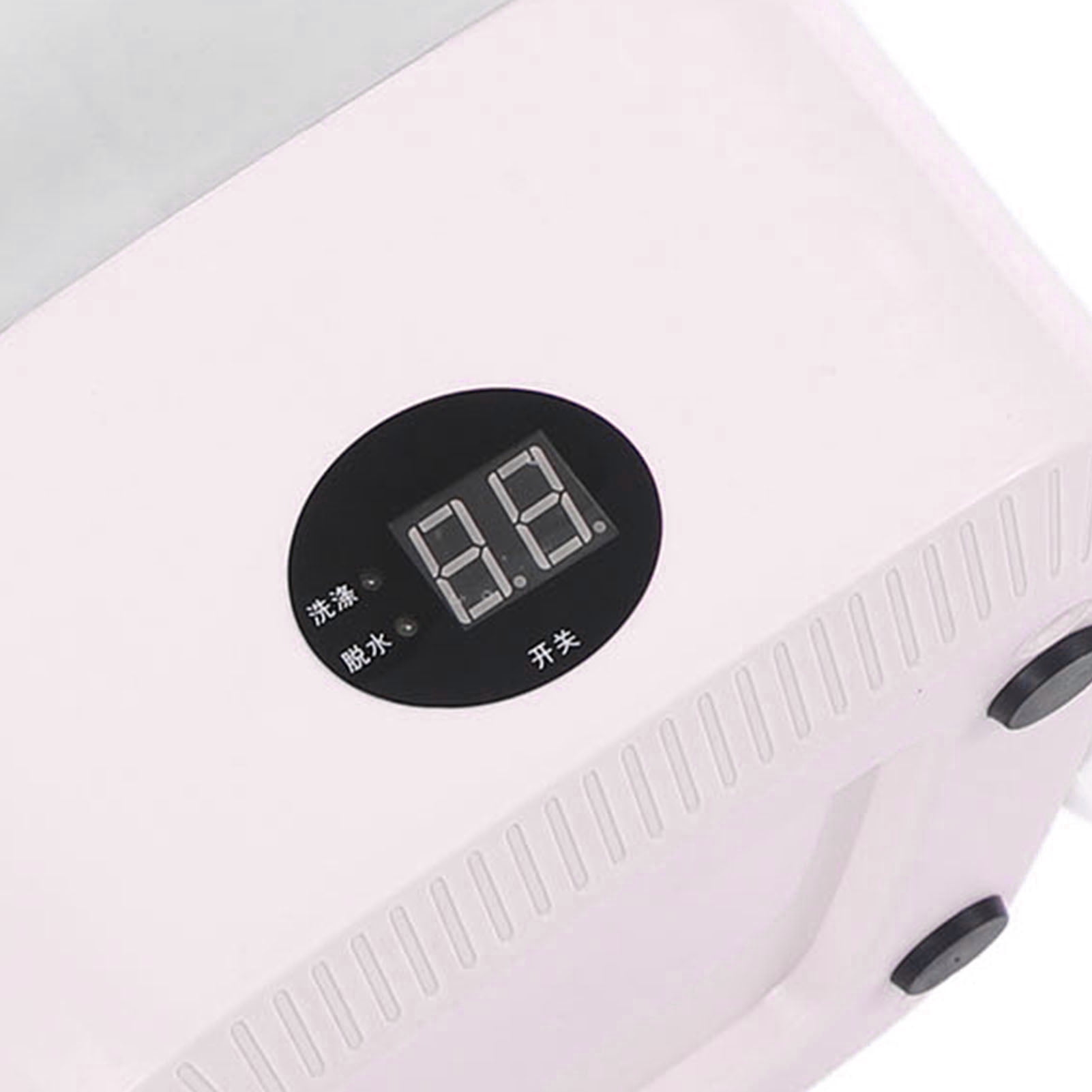Nieyigj Mini Portable Bucket Washer 6L Foldable Automatic Washing Machine (1.58 Gallon / 6L) with LCD Panel Display for Dorms, RVs, and Travel