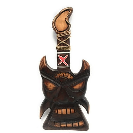 Carved Tiki Surfboard - Tiki Guitar Wall Hanging 16