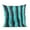Teal & Black, variant on Plutus Teal Black Wild Ocean Animal Faux Fur Luxury Throw Pillow - Double sided 12" x 20"