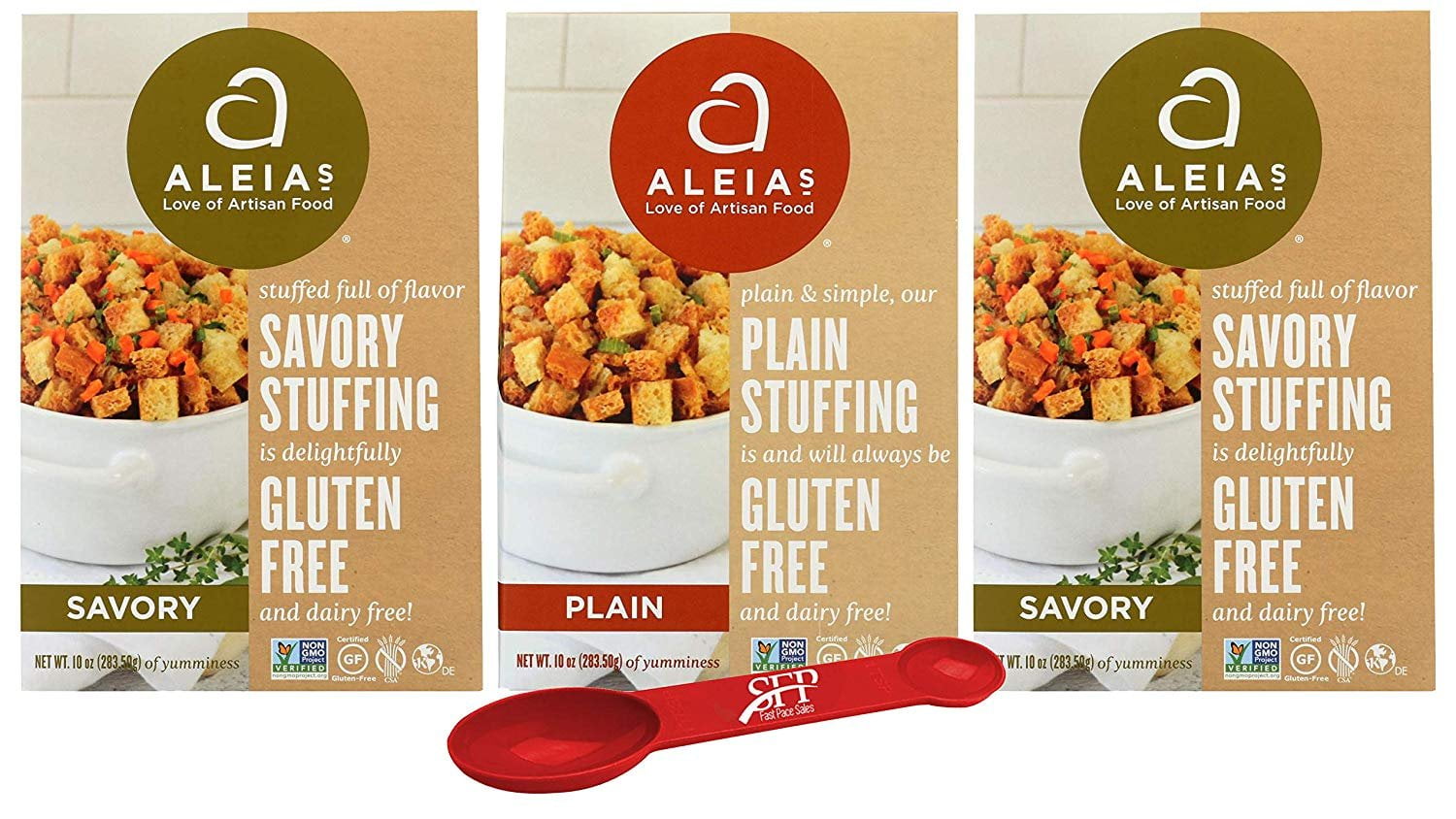 Holiday Variety Pack, Gluten Free Stuffing Mix Includes (2) Aleias