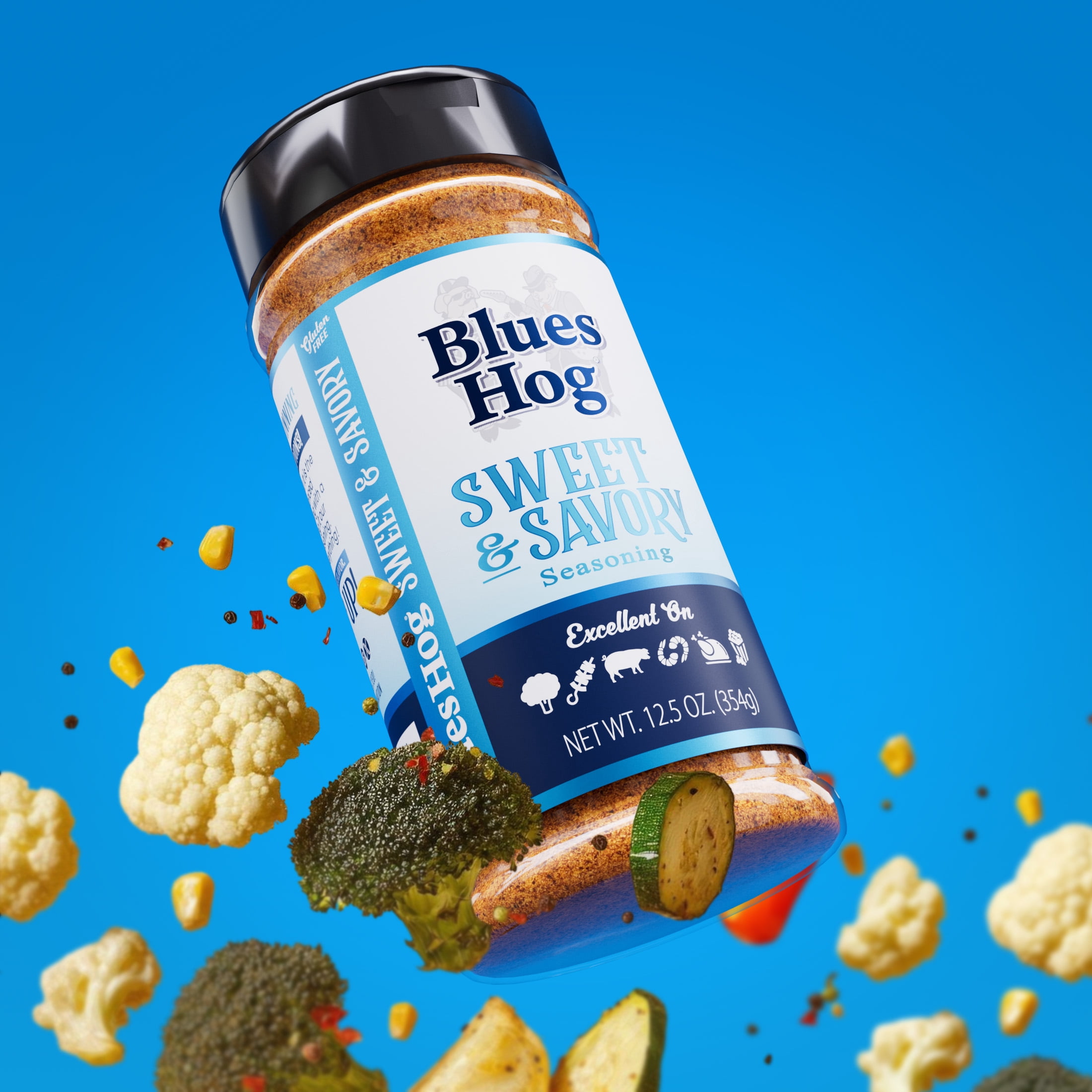 Blues Hog Sweet & Savory Seasoning, Gluten-Free, 12.5 oz