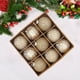 thumbnail image 5 of Hogar y cocina, Decoración del hogar, Juego de 9 bolas navideñas de 8 cm, bolas navideñas con lentejuelas y encaje, bolas decorativas navideñas, bolas de regalo para decoración del árbol de Navidad, j, 5 of 6