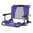 thumbnail image 2 of GCI Outdoor Stadium Rock-Cliner Putple Rocking Stadium Seat for Bleachers with Back Support And Armrests, 2 of 14