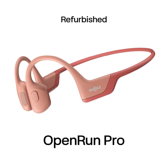 Restored Shokz OpenRun Pro Bone Conduction Bluetooth Headphones for Sports, Black