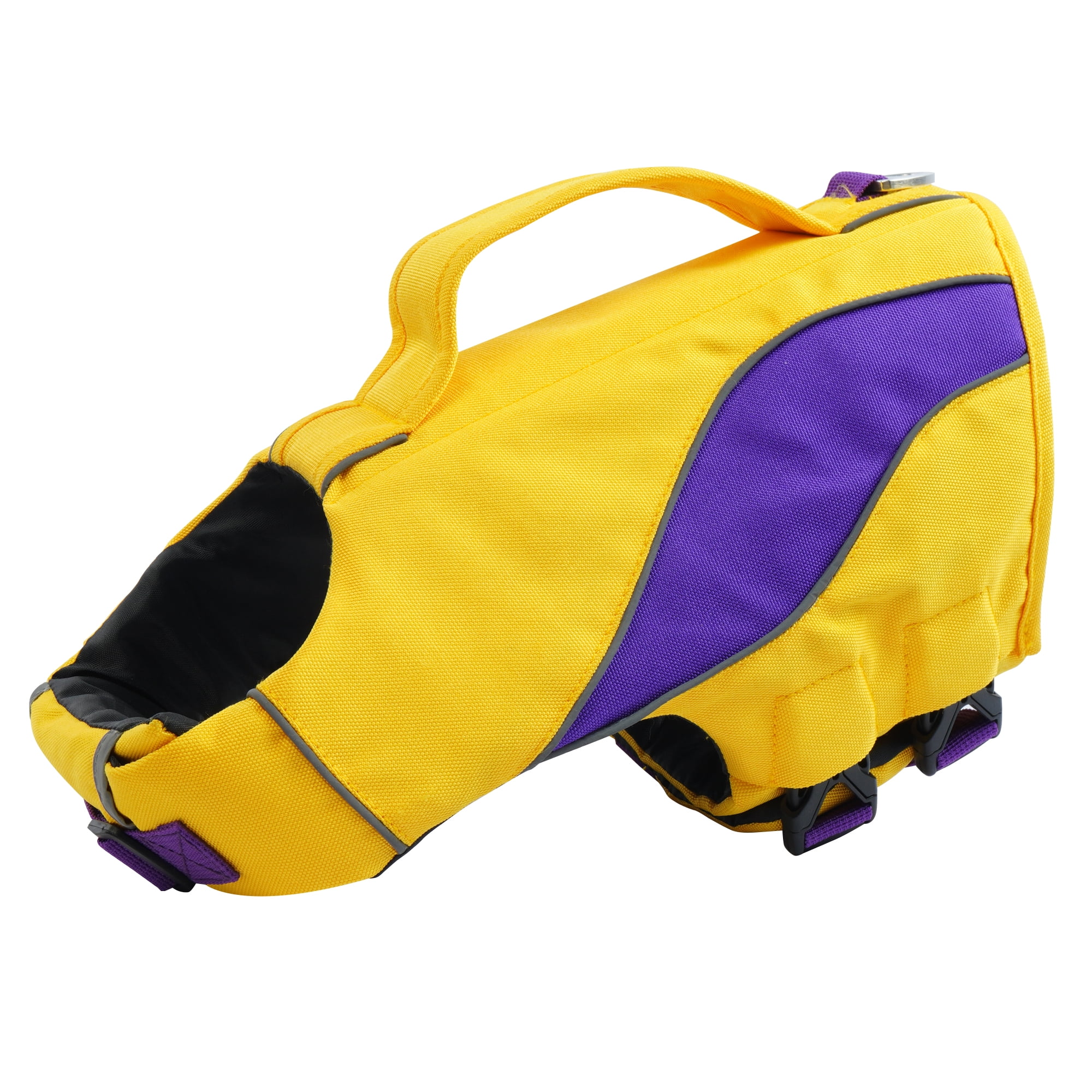 BRKURLEG Reflective Dog Life Jacket, Ripstop Dog Lifesaver Vest with