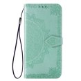 thumbnail image 4 of Galaxy Note 20 Case, Alltyech PU Leather Mandala Embossed Folding Stand Anti-scratch Folio Flip Credit Cards Slots Wallet Case Cover For Samsung Galaxy Note 20, Green, 4 of 10