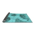 thumbnail image 2 of Ahgly Company Indoor Rectangle Abstract Light Blue Contemporary Area Rugs, 5' x 7', 2 of 4