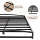 thumbnail image 5 of Cama Full de Metal con Base de Plataforma de 6 Pulgadas – Estructura Robusta de Perfil Bajo en Negro, Soporte para Colchón sin Box Spring, Antideslizante, Silenciosa, Fácil Montaje, para Dormitorio, 5 of 7