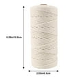 thumbnail image 2 of Nestingho Thick Macrame Cord 1 Set Beige Cotton Rope With Wooden Frame For Diy Craft Supplies And Wall Art, 2 of 6