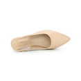 thumbnail image 4 of BLISSFUL STEP Valentine's Women's Shoes Slingback Pointed Toe Flat Shoes Beige 6, 4 of 7