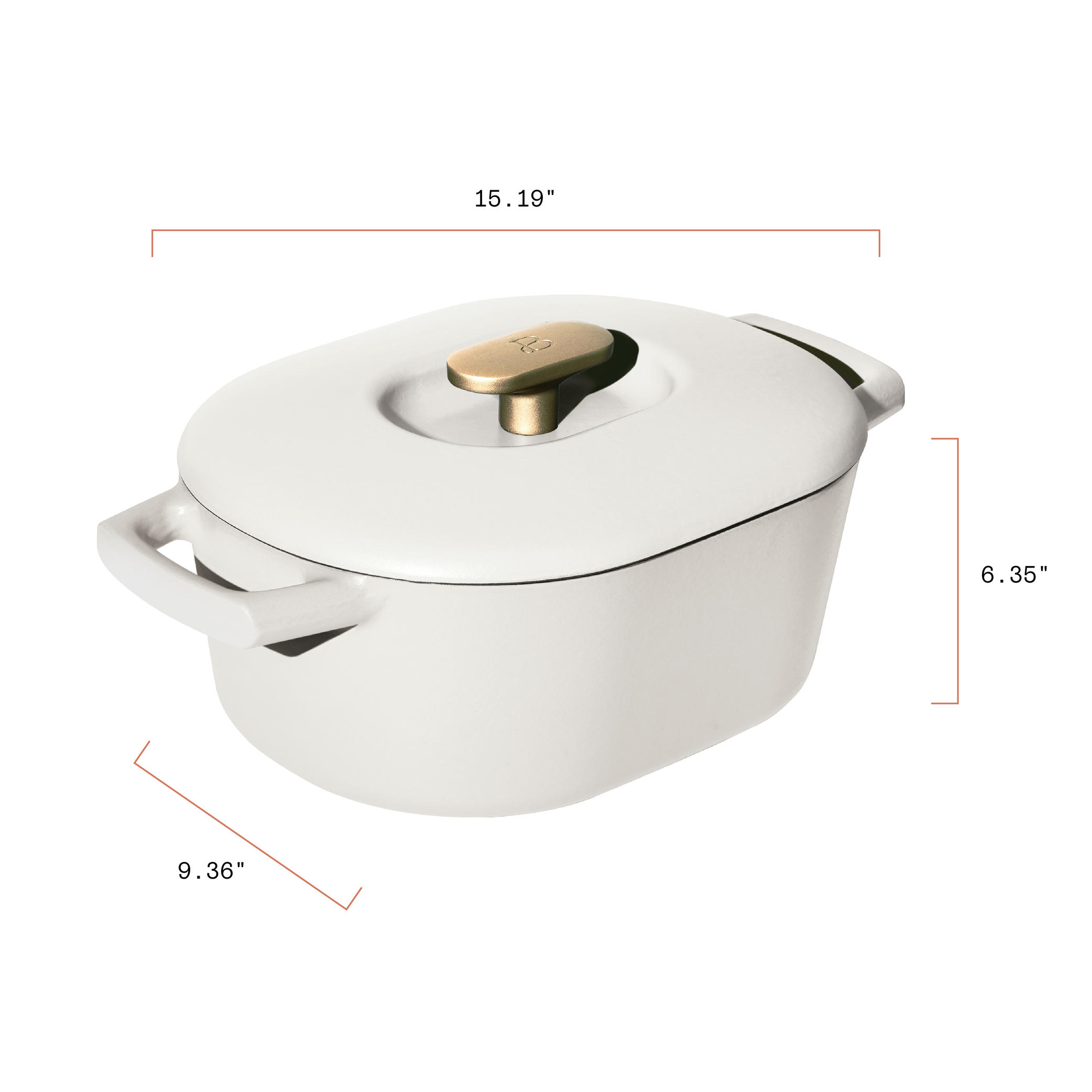Beautiful by Drew Barrymore 6 Qt Enameled Cast Iron Dutch Oven photo 7